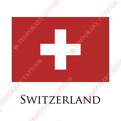 Switzerland flag Customize Temporary Tattoos Stickers NO.1993